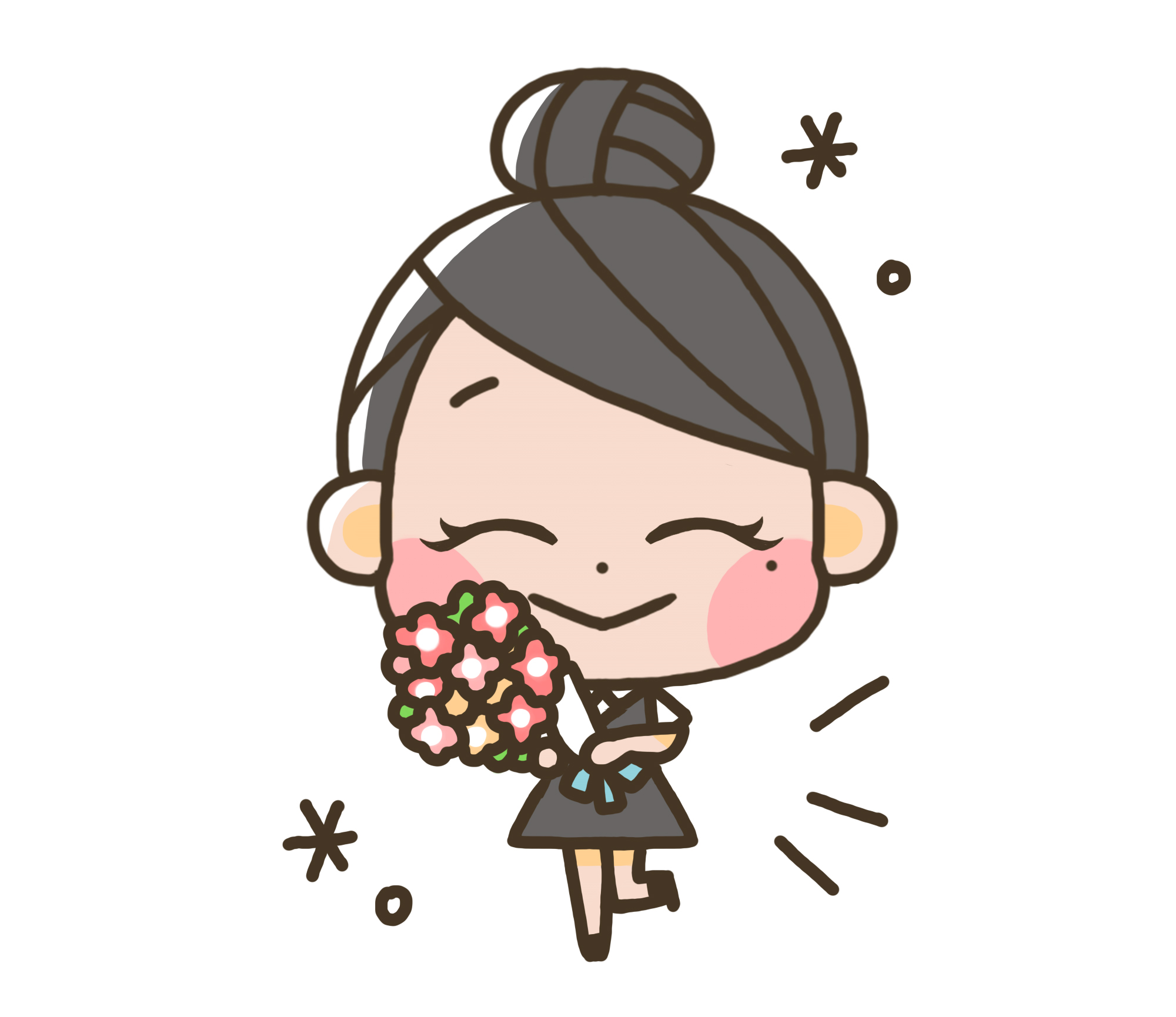 お祝いするミミィちゃん