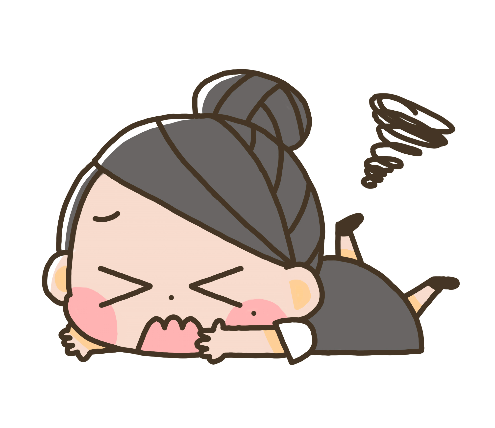 疲れたミミィちゃん