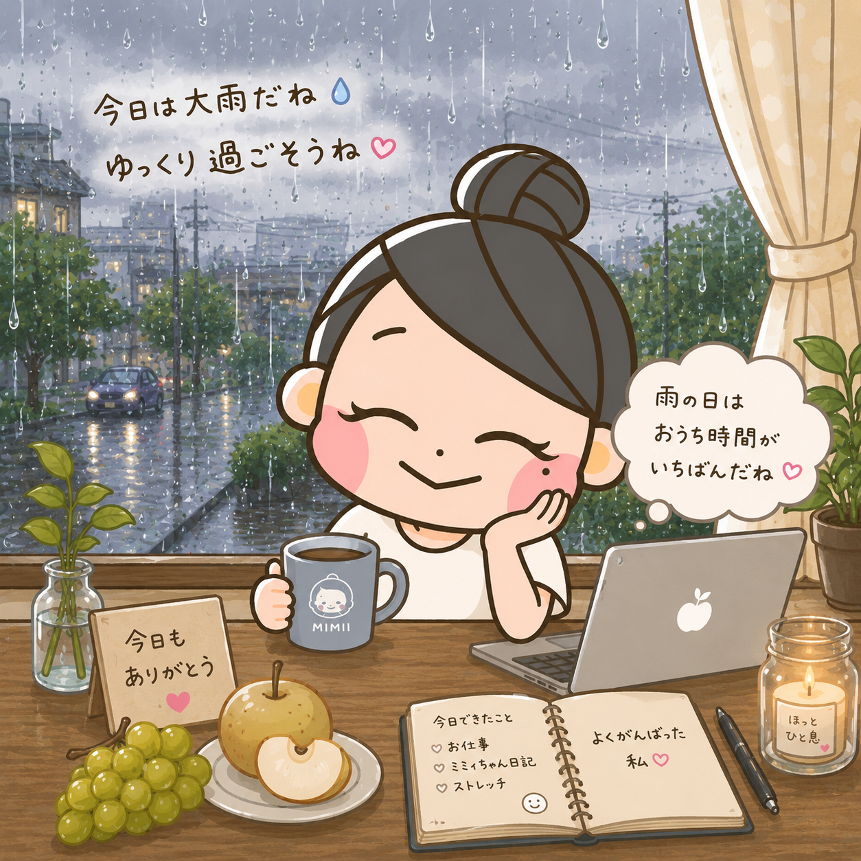 雨だよ☔️