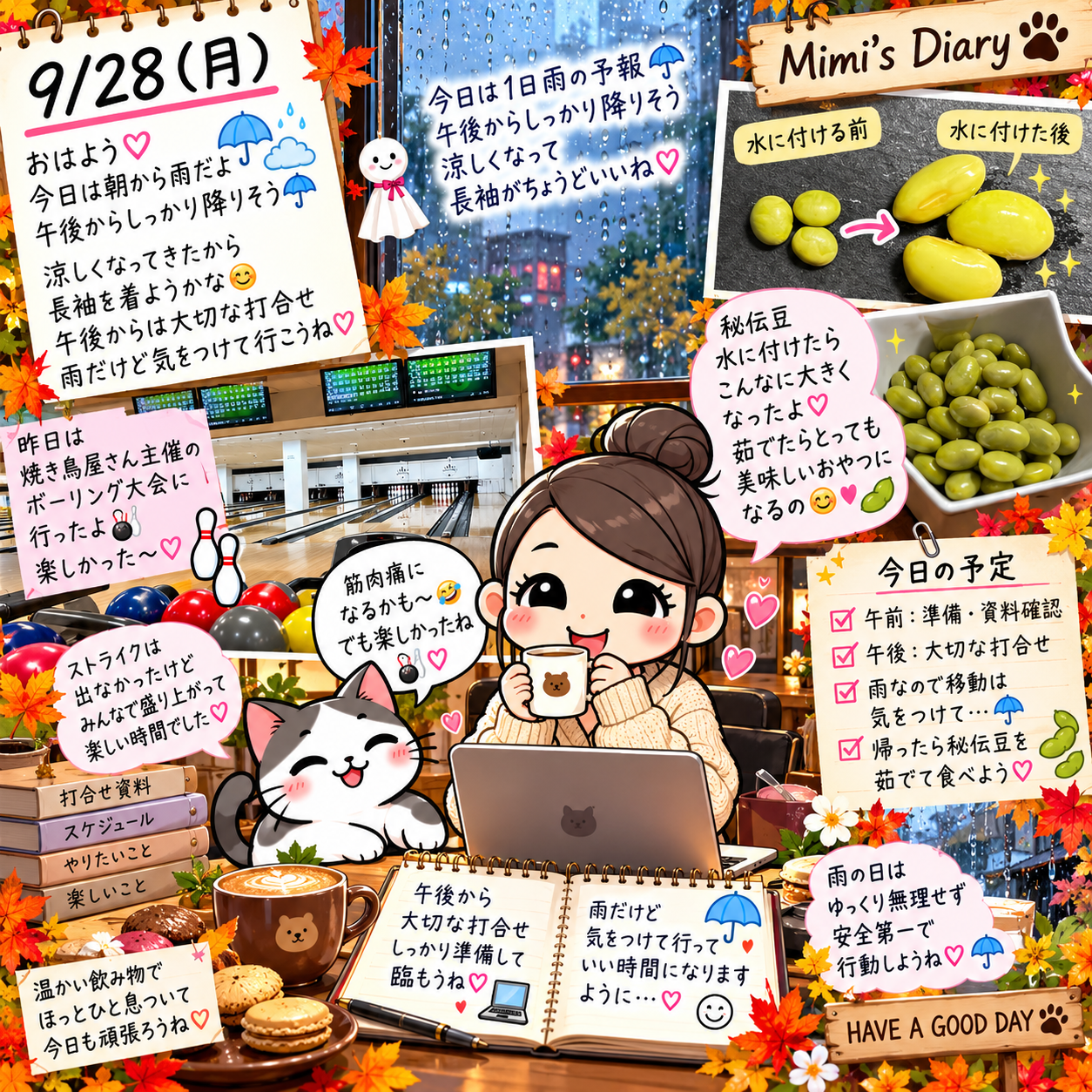 季節を感じる一日。
