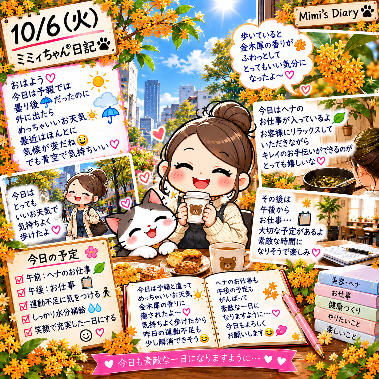 季節を感じる一日。